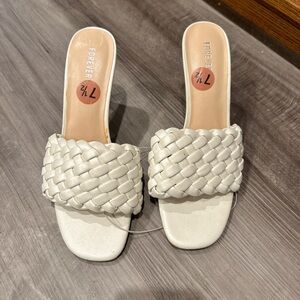 White Forever 21 Heels
